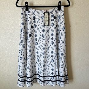 Voodoo Vixen | Nautical Retro Skirt